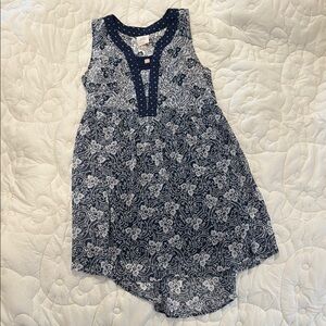 Knox Rose Navy and White Patterned Dress